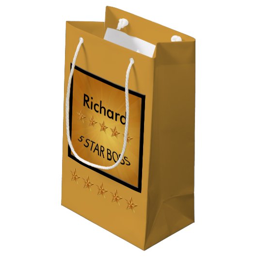 Petit Sac Cadeau Boss Day Five Star Boss Custom SGB (Dos Angle)