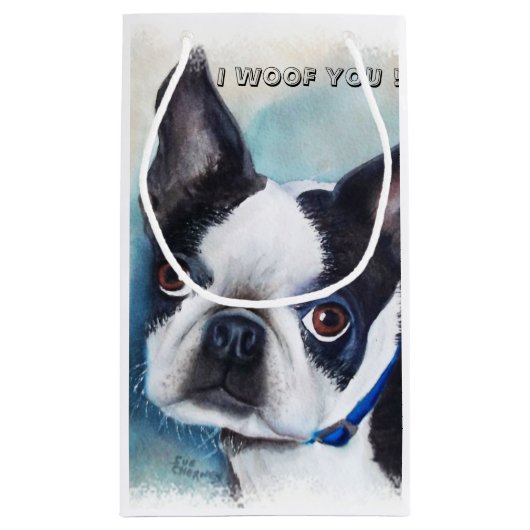 PETIT SAC CADEAU BOSTON TERRIER (Dos)