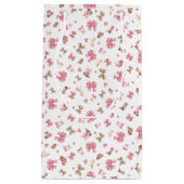 Petit Sac Cadeau Bottes de fille rose Motif Coquette (Devant)