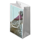 Petit Sac Cadeau Bouche Blanche Avec Expression Incroyable Art Anim (Devant Angle)