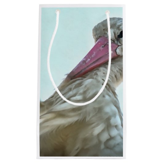 Petit Sac Cadeau Bouche Blanche Avec Expression Incroyable Art Anim (Devant)