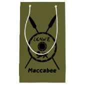 Petit Sac Cadeau Bouclier Maccabee Soumis Et Voies (Devant)