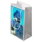 Petit Sac Cadeau bouddha bleu (Devant Angle)