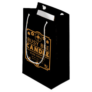 Petit Sac Cadeau Bougies au miel du marché des agriculteurs