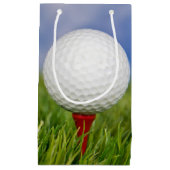 Petit Sac Cadeau Boule de golf sur tee (Devant)