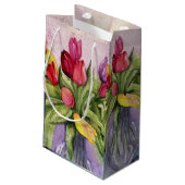 Petit Sac Cadeau Bouquet coloré de Tulip (Dos Angle)