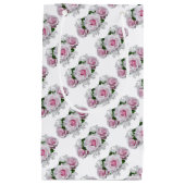 Petit Sac Cadeau Bouquet rose (Devant)