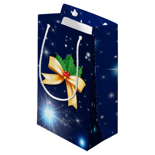 Petit Sac Cadeau Bow de Noël (Devant Angle)