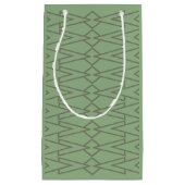 Petit Sac Cadeau Bowties vertes (Devant)