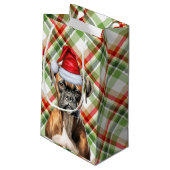 Petit Sac Cadeau Boxe de vacances et Festive Fête de Noël Plaid (Dos Angle)