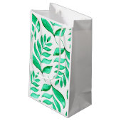 Petit Sac Cadeau Branches d'aquarelle simples - vert (Dos Angle)