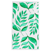 Petit Sac Cadeau Branches d'aquarelle simples - vert (Devant)