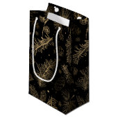 Petit Sac Cadeau Branches et pin 2 (Devant Angle)