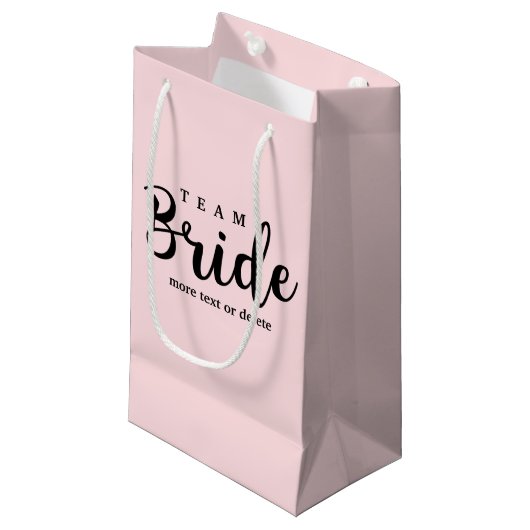 Petit Sac Cadeau Bride Squad, Team Bride, Chic Modern Wedding Party (Devant Angle)