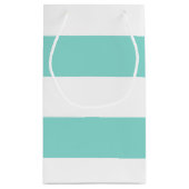 Petit Sac Cadeau BRIDE Turquoise Blue and White ShowParty (Dos)