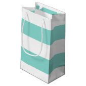 Petit Sac Cadeau BRIDE Turquoise Blue and White ShowParty (Dos Angle)