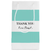 Petit Sac Cadeau BRIDE Turquoise Blue and White ShowParty (Devant)