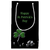 Petit Sac Cadeau Brilliant Happy St. Patrick's Day Diamonds (Devant)