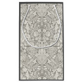 Petit Sac Cadeau brocade en dentelle blanche élégante (Dos)