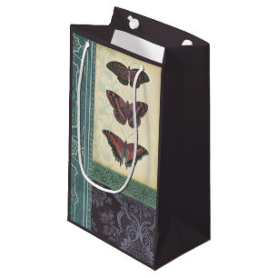 Petit Sac Cadeau Brocard décoratif de papillon par le studio de