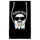 Petit Sac Cadeau Broo Matin Funny Ghost Coffee Pun Dark BG (Devant)