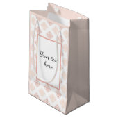 Petit Sac Cadeau Brouiller Damask Joli Personnalisé (Devant Angle)