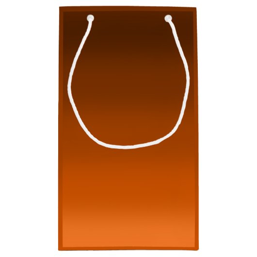 Petit Sac Cadeau Brown à orange (Dos)