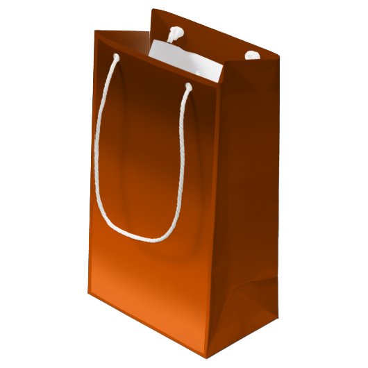 Petit Sac Cadeau Brown à orange (Dos Angle)