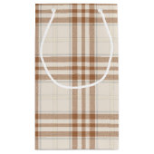 PETIT SAC CADEAU BROWN & TAN NEUTRAL BOHO BASSINETTE & MOBILE (Dos)