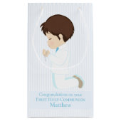 Petit Sac Cadeau Brunette First Communion Garçon Petit Cadeau (Dos)