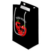 Petit Sac Cadeau Bubba-neros Funny Habanero Pun Dark BG (Devant Angle)