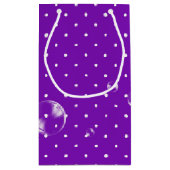 Petit Sac Cadeau bulle à pois mauve (Dos)