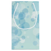 Petit Sac Cadeau Bulles bleues (Dos)