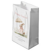 Petit Sac Cadeau Bunny Pâques Pastel (Dos Angle)