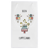 Petit Sac Cadeau Buon Compleanno | Joyeux Anniversaire (Dos)