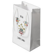 Petit Sac Cadeau Buon Compleanno | Joyeux Anniversaire (Dos Angle)