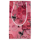 Petit Sac Cadeau Burgundy Bee Series Design Douze (Devant)