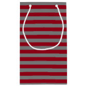 Petit Sac Cadeau Burgundy et Gris de Charbon (Dos)