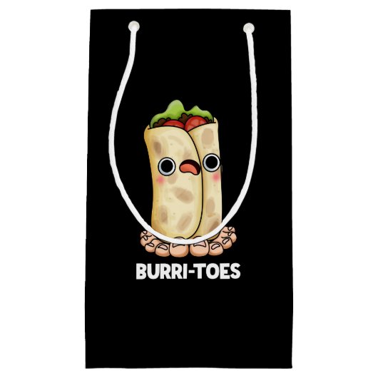 Petit Sac Cadeau Burritoes Funny Burrito Pun Dark BG (Devant)