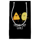 Petit Sac Cadeau Buts de chips amusant Puce de chips foncé BG (Devant)