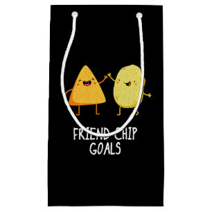 Petit Sac Cadeau Buts de chips amusant Puce de chips foncé BG