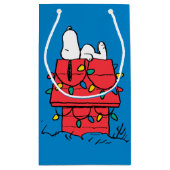 Petit Sac Cadeau cacahuètes | Snoopy's Dog House With Lights (Dos)