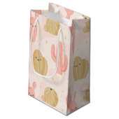 Petit Sac Cadeau cactus rose (Dos Angle)