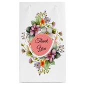 Petit Sac Cadeau Cadeau de mariage champêtre élégant (Dos)