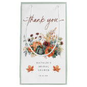 Petit Sac Cadeau Cadeau de mariage élégant de l'automne (Devant)