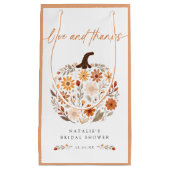 Petit Sac Cadeau Cadeau de mariage floral automnal en forme de citr (Devant)