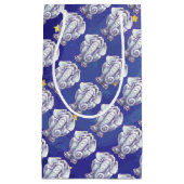 Petit Sac Cadeau Cadeau Eléphant blanc mignon (Devant)