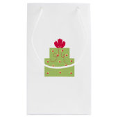 Petit Sac Cadeau Cadeau Vert Moderne (Dos)