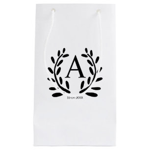 PETIT SAC CADEAU CADEAUX DE GARÇON D'HONNEUR MONOGRAMMÉES ANNÉE DAT