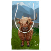 Petit Sac Cadeau Cadeaux et accessoires de vache Highland (Devant)